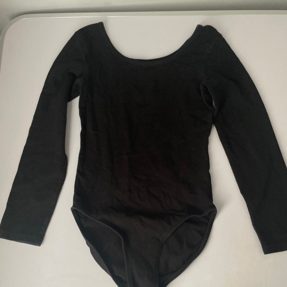 kids 6x danskin black leotard dance across gymnastics ballet tap jazz  size 6x